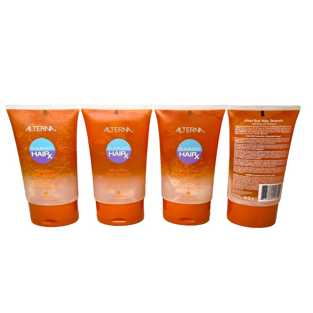ALTERNA 4 PACK Summer Hair RX After Sun Hair Quench‎ UV Hydrating Masque SEALED